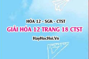 Giải Hóa 12 trang 18 Chân trời sáng tạo SGK